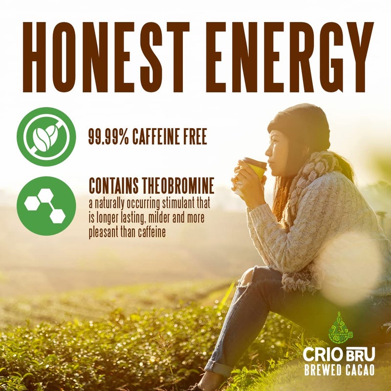 Crio Bru Brewed Cacao Mocha Flavored Light Roast - Coffee Alternative Natural Healthy Drink | Made with 100% Pure Ground Cacao Beans | 99.99% Caffeine Free, Keto, Low Carb, Paleo, Brew And Enjoy Hot or Iced (10 Ounce (Pack of 1)) - Image 5